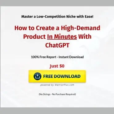 Free Report- High-Demand Product In Minutes With ChatGPT
